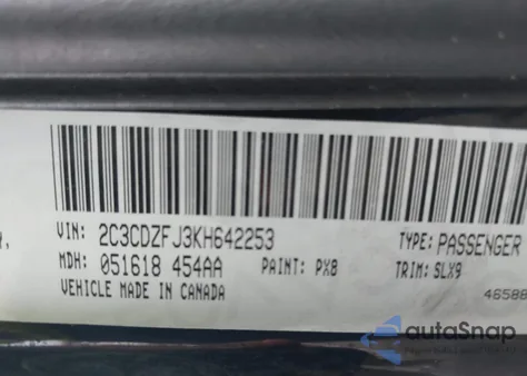 2019 Dodge Challenger R/T Scat Pack z USA, uszkodzony, nr VIN 2C3CDZFJ3KH642253